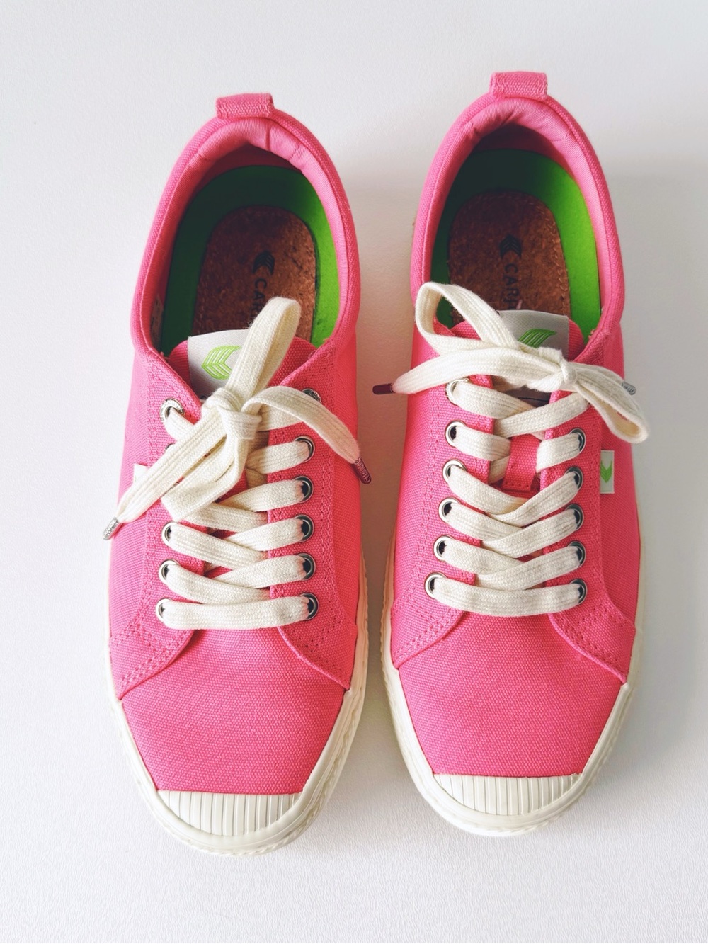 Cariuma OCA Low Pink Lemonade Canvas Sneaker | 10 - Picture 2 of 11